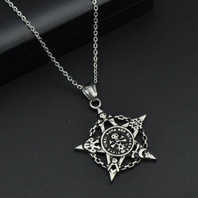 Widows Sons Necklace - Fivepointed Star Skull & Bones