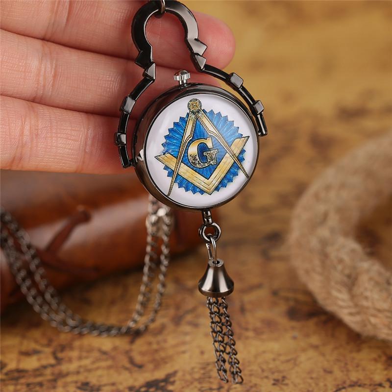 Master Mason Blue Lodge Pocket Watch - Bell Watch