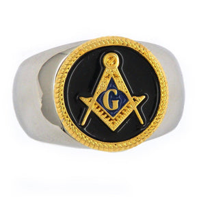 Master Mason Blue Lodge Ring - Square and Compass