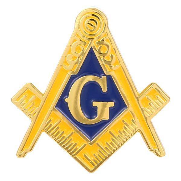 Master Mason Blue Lodge Lapel Pin - Square & Compass G