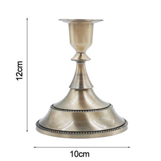 Masonic Candle Holder - Metal Bronze