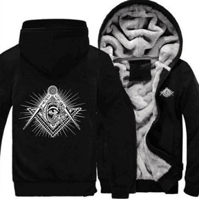 Master Mason Blue Lodge Hoodie - Compass Square G [Multiple Colors]