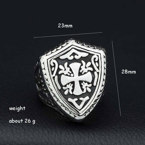 Knights Templar Commandery Ring - Cross Motif