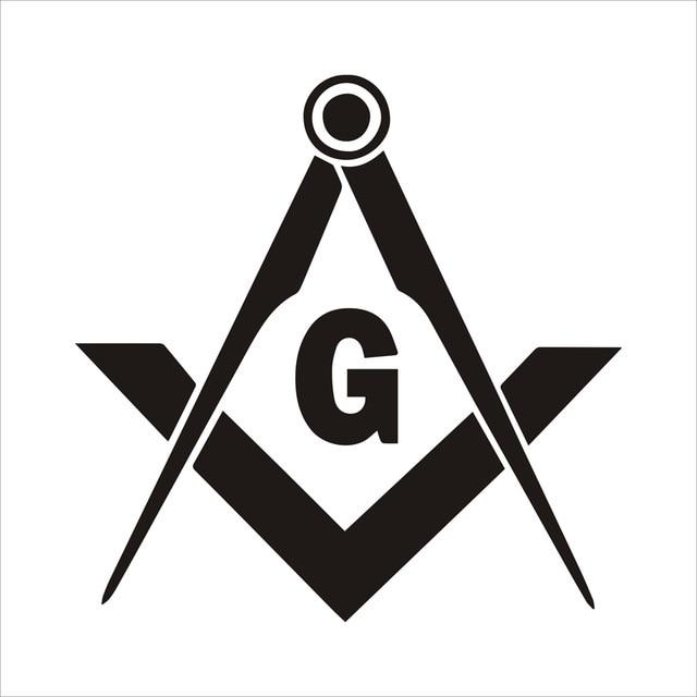 Master Mason Blue Lodge Sticker Decal - Square Compass Car