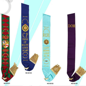 R.A.O.B. Sash - Various Degrees - Bricks Masons
