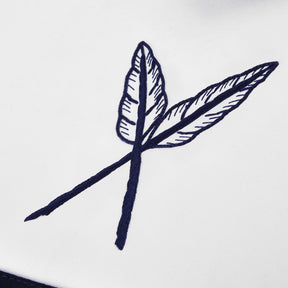 Secretary Blue Lodge Officer Apron - Kenton Lodge Navy Velvet With Silver Embroidery Thread - Bricks Masons