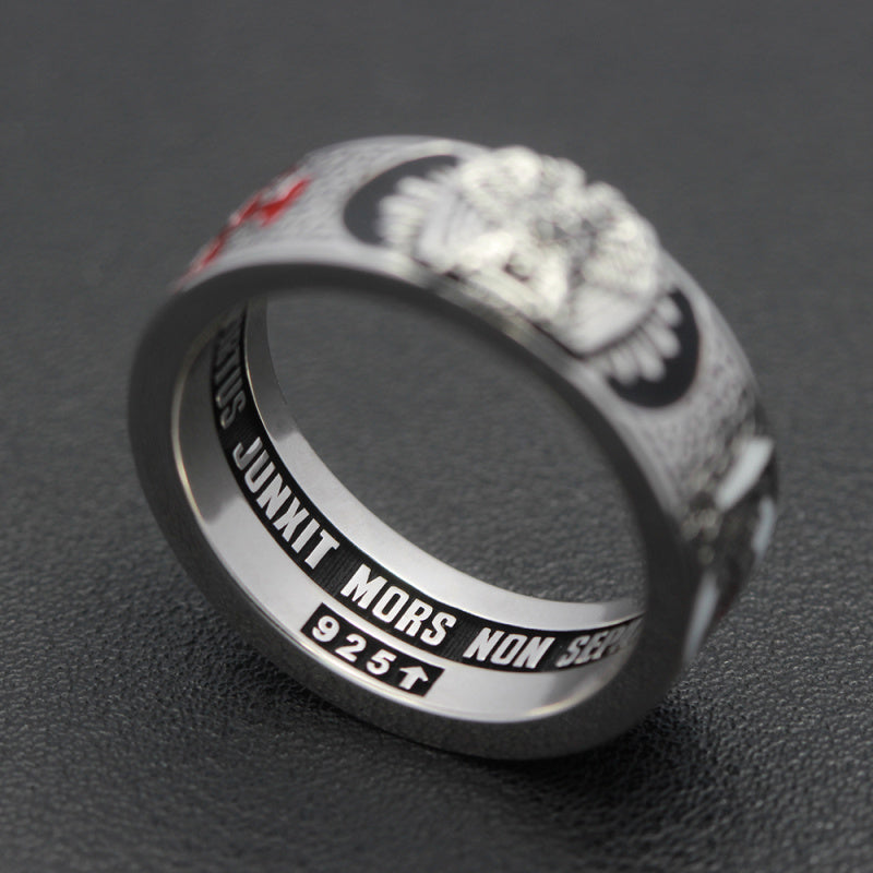 Shriners RING - 925 STERLING SILVER/ 14K REAL GOLD EAGLE - Bricks Masons