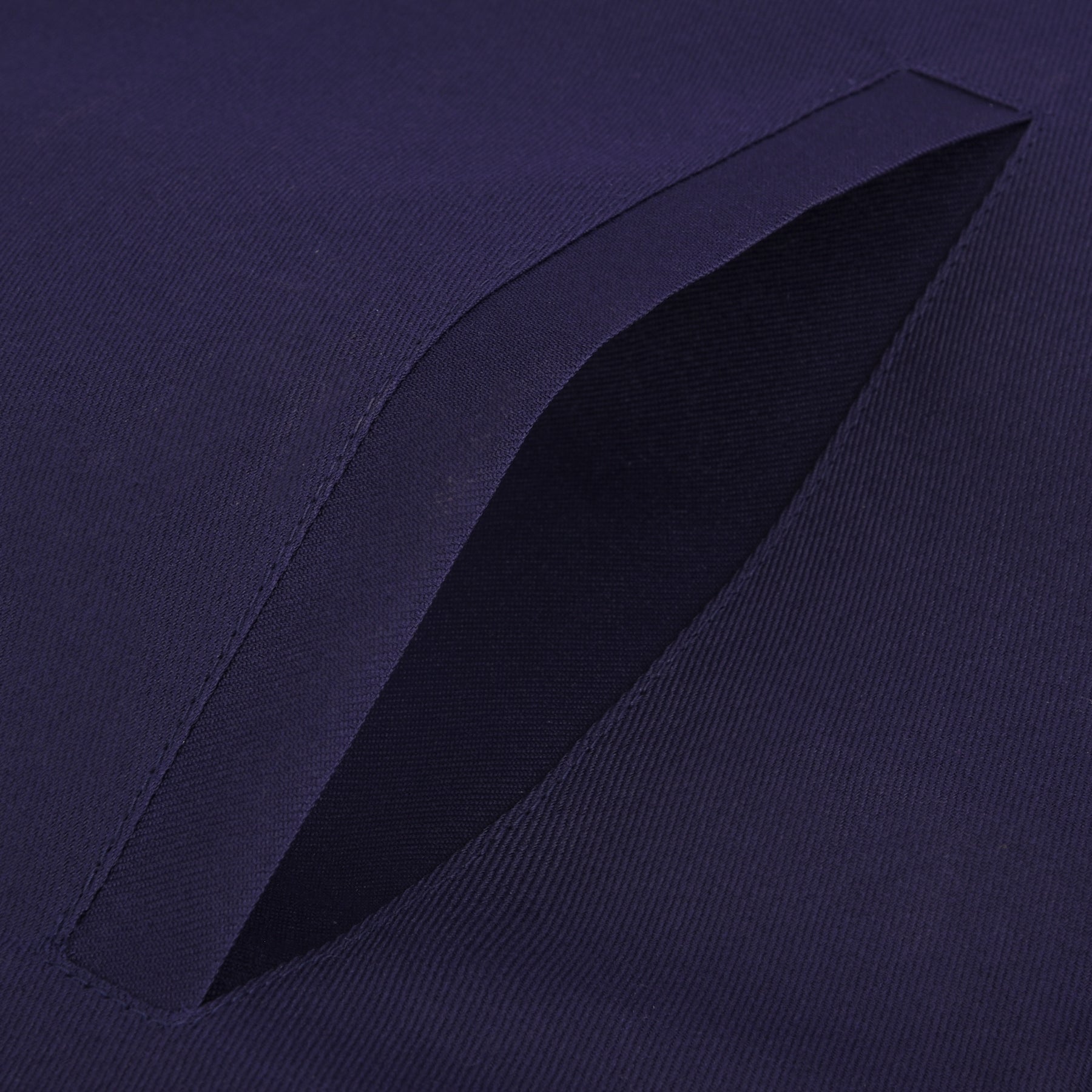 Treasurer Blue Lodge Officer Apron - Kenton Lodge Navy Velvet With Silver Embroidery Thread - Bricks Masons