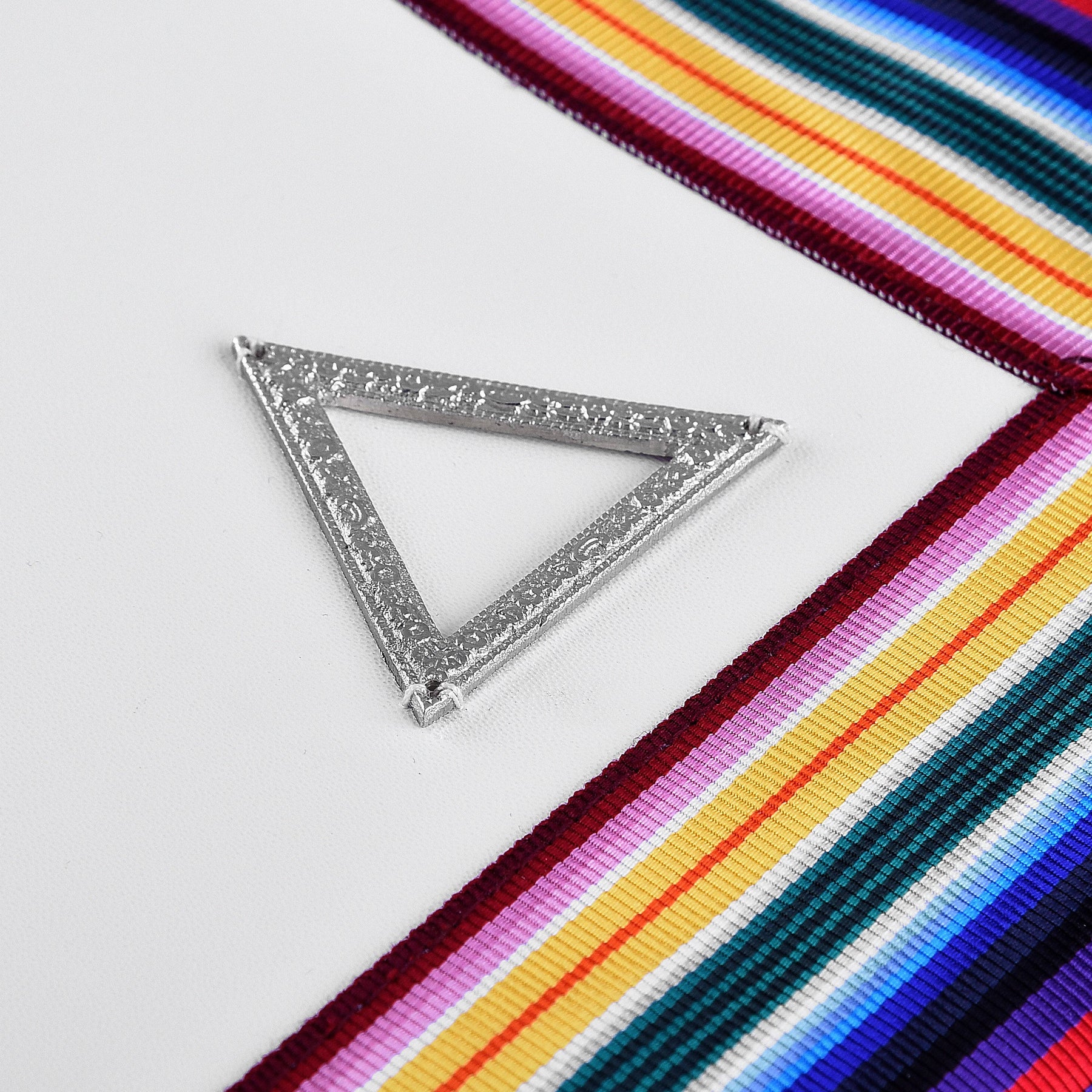 WCN & PCN Royal Ark Mariner AMD Apron - Silver & Multi colour - Bricks Masons