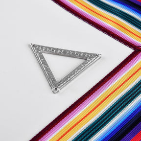 WCN & PCN Royal Ark Mariner AMD Apron - Silver & Multi colour - Bricks Masons