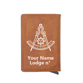 Past Master Blue Lodge California Regulation Wallet - Various Colors - Bricks Masons