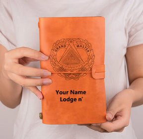 Grand Master Blue Lodge Journal - Leather - Bricks Masons