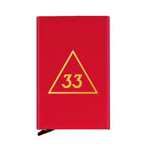 33rd Degree Scottish Rite Credit Card Holder - Various Colors - Bricks Masons