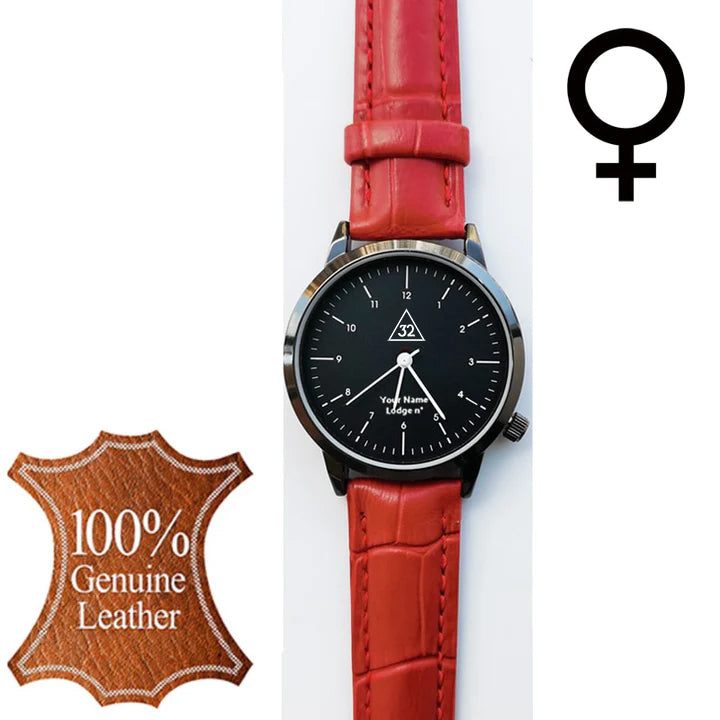 32nd Degree Scottish Rite Wristwatch - Various Colors - Bricks Masons