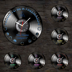 33rd Degree Scottish Rite Clock - Vinyl Record - Bricks Masons
