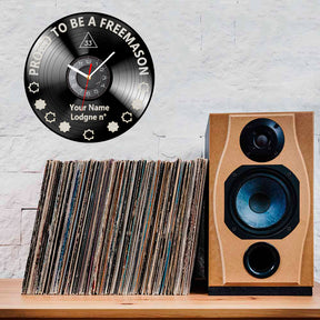 33rd Degree Scottish Rite Clock - Vinyl Record - Bricks Masons