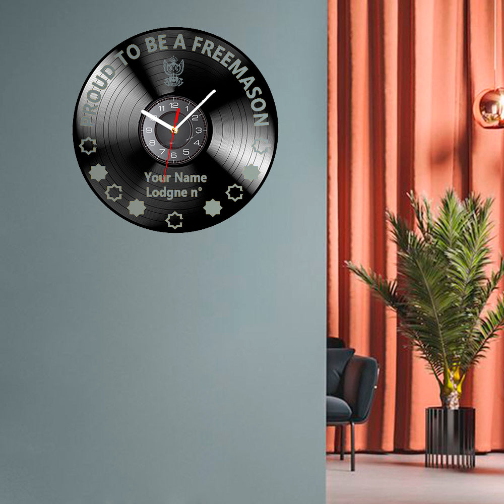 33rd Degree Scottish Rite Clock - Wings Up Vinyl Record - Bricks Masons