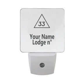 33rd Degree Scottish Rite LED Sign - 2 Pieces Plug-in - Bricks Masons