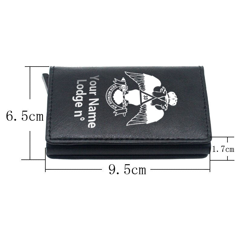 33rd Degree Scottish Rite Wallet - Wings Down Various Colors - Bricks Masons