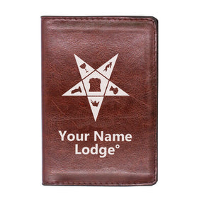 OES Wallet - Black & Brown - Bricks Masons