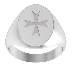 Order Of Malta Commandery Ring - Sterling Silver - Bricks Masons