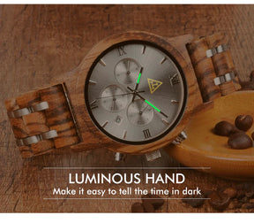 Royal Arch Chapter Wristwatch - Various Wood Colors - Bricks Masons