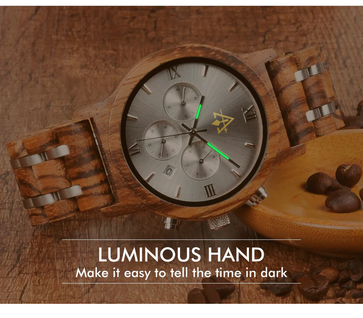 Council Wristwatch - Various Wood Colors - Bricks Masons