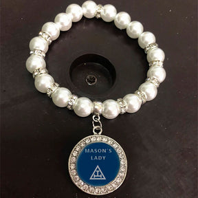 Royal Arch Chapter Bracelet - Gold and White - Bricks Masons