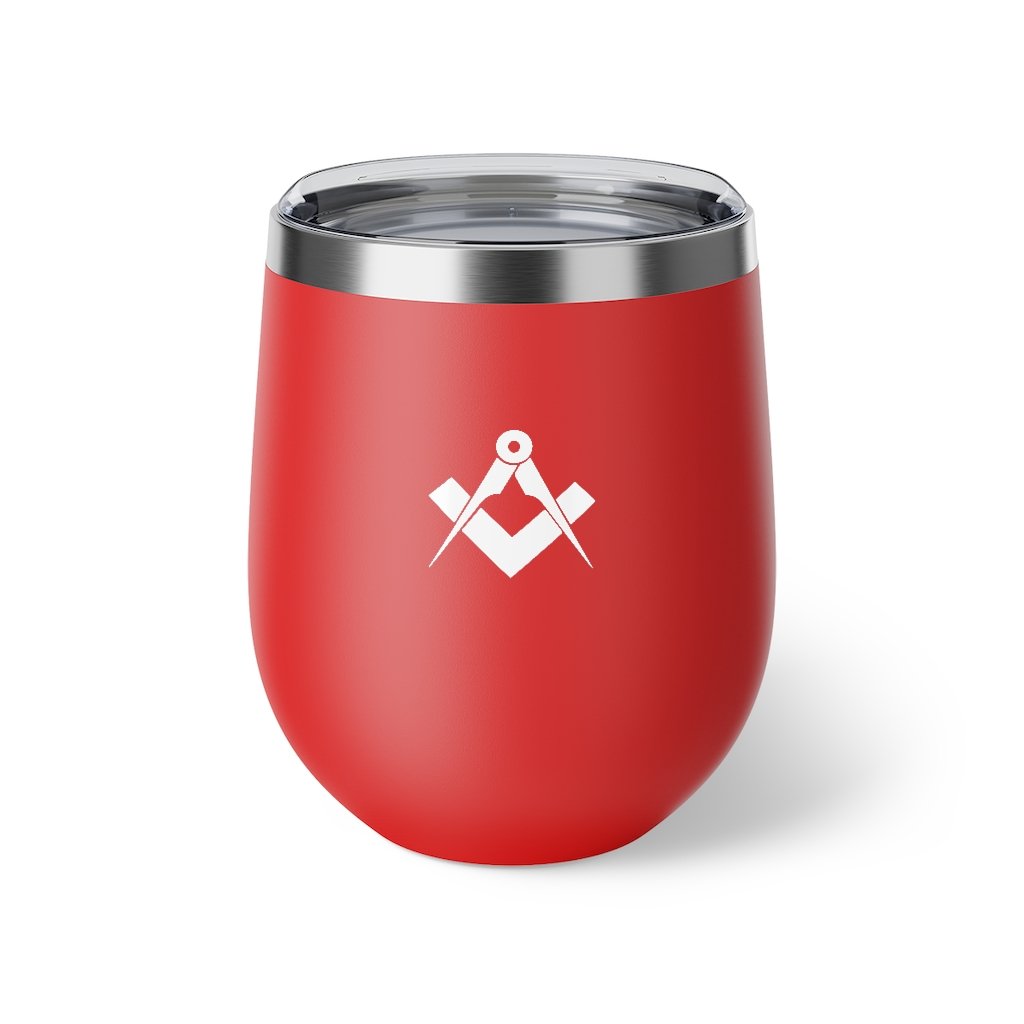 Master Mason Blue Lodge Vacuum Cup - Square & Compass - Bricks Masons