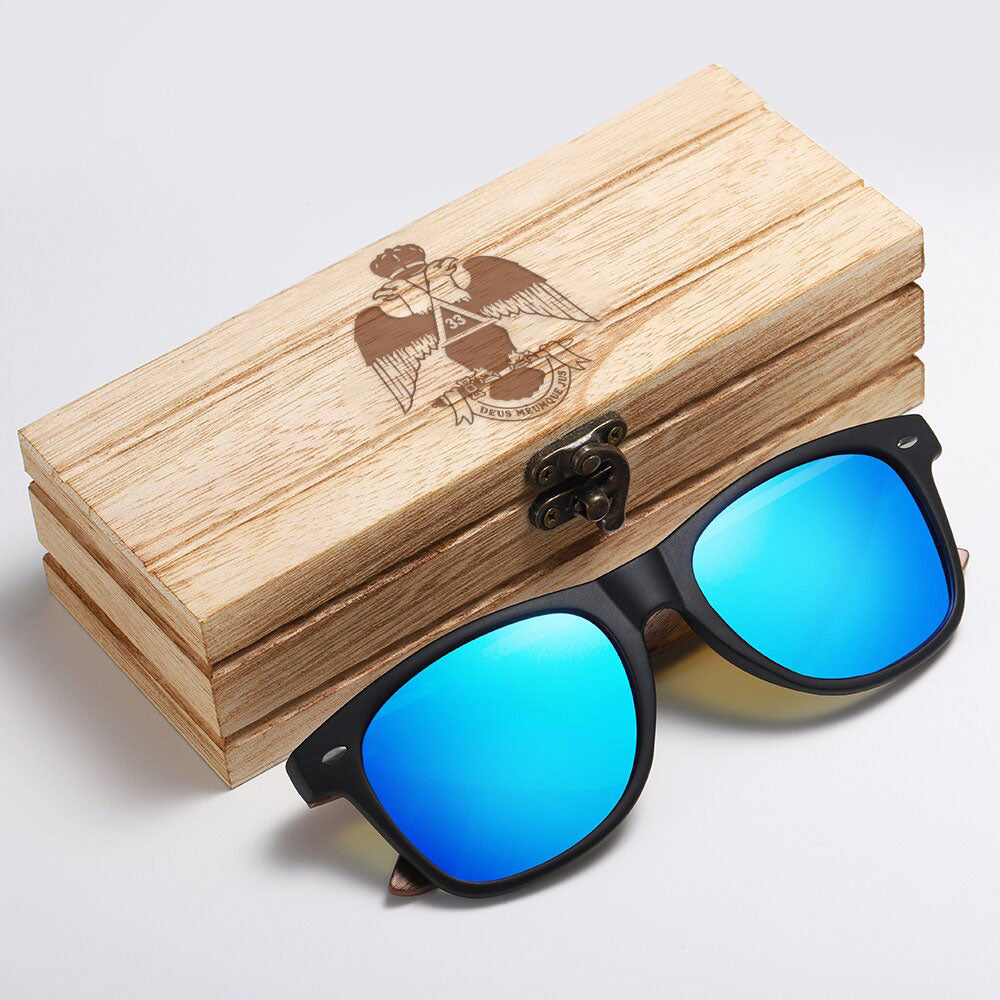 33rd Degree Scottish Rite Sunglasses - Wings Down UV Protection - Bricks Masons