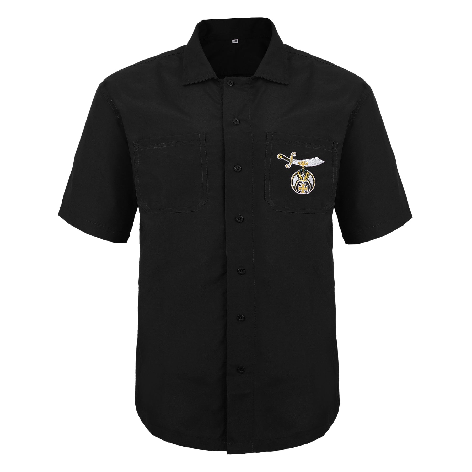 Shriners T-Shirt - Black Pure Cotton - Bricks Masons