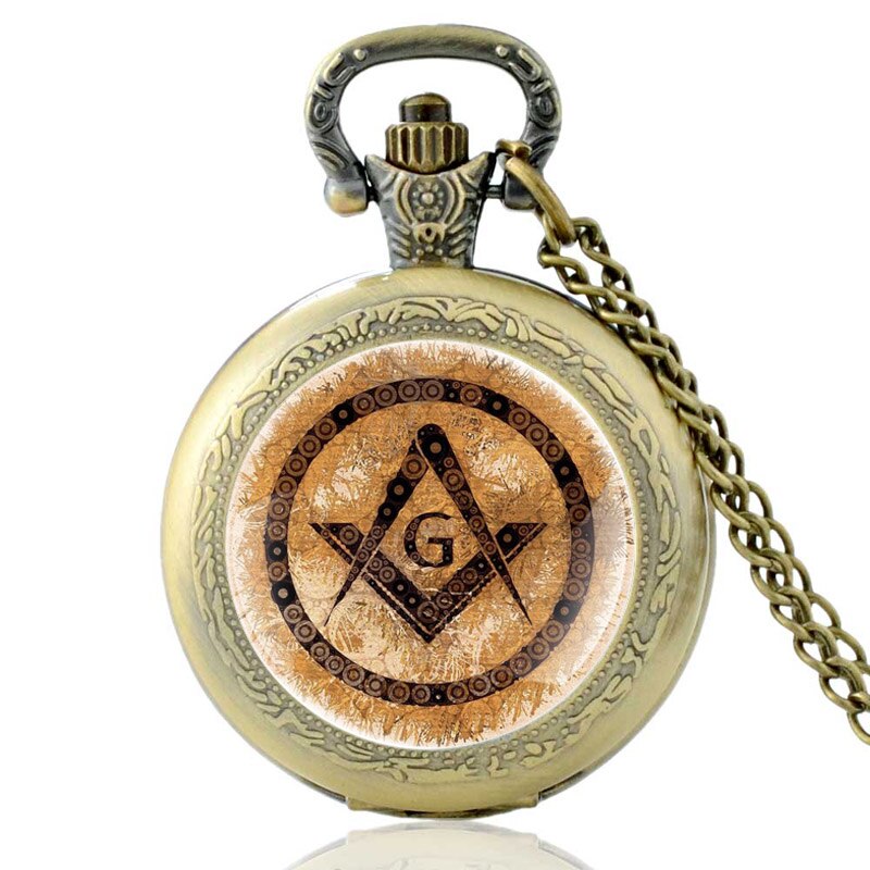 Master Mason Blue Lodge Pocket Watch - Various Colors - Bricks Masons