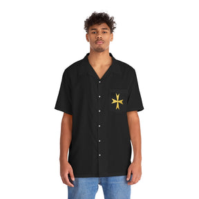 Order Of Malta Commandery T-Shirt - Black - Bricks Masons