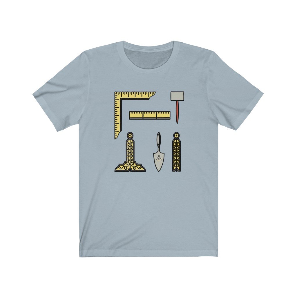 Masonic T-Shirt - Masonic Tools - Bricks Masons