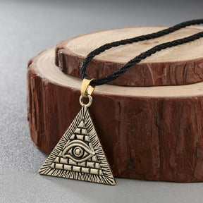 Eye Of Providence Necklace - Gold & Silver - Bricks Masons