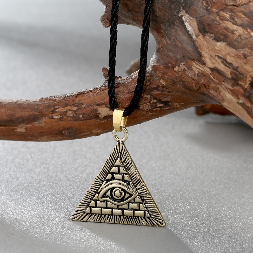 Eye Of Providence Necklace - Gold & Silver - Bricks Masons
