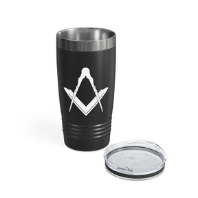 Master Mason Blue Lodge Ringneck Tumbler - 20oz Square & Compass - Bricks Masons