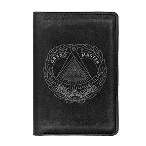 Grand Master Blue Lodge Wallet - Black & Brown - Bricks Masons