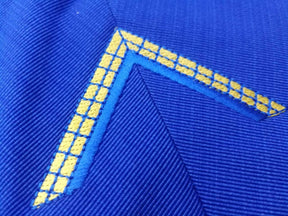 Inside Sentinel Blue Lodge Collar - Royal Blue - Bricks Masons