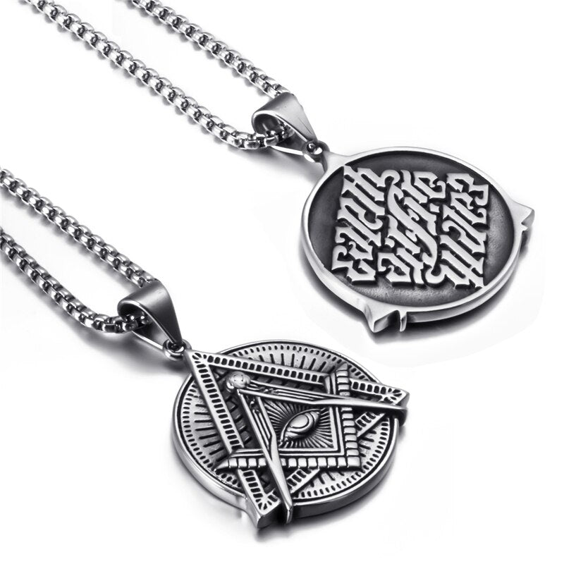 Master Mason Blue Lodge Pendant - Eye of Providence - Bricks Masons