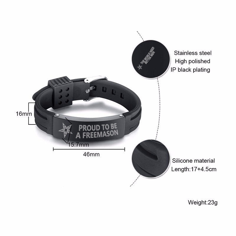 OES Bracelet - Silicone - Bricks Masons
