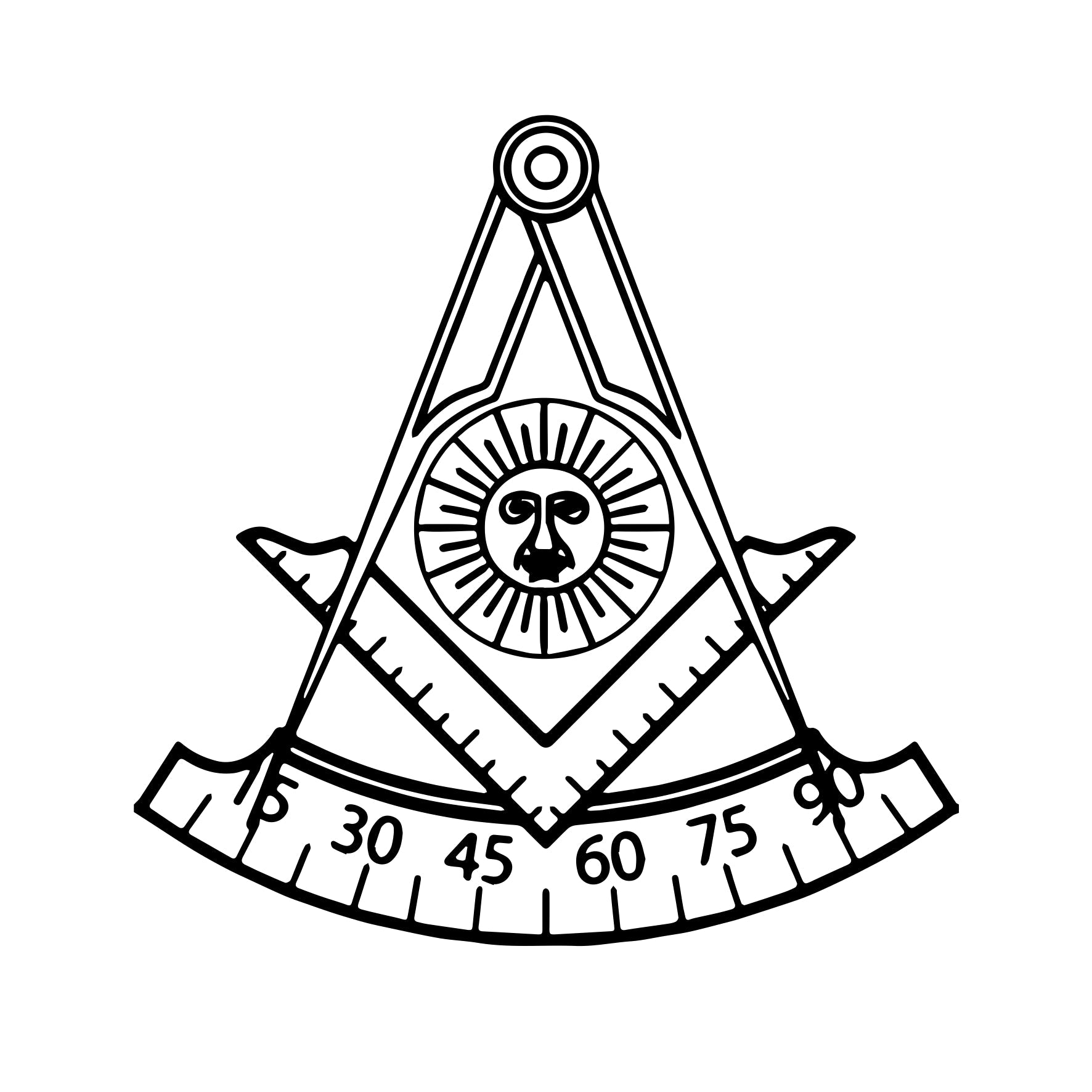 Past Master Blue Lodge California Regulation Chess Set - 15.7" (40cm) - Bricks Masons