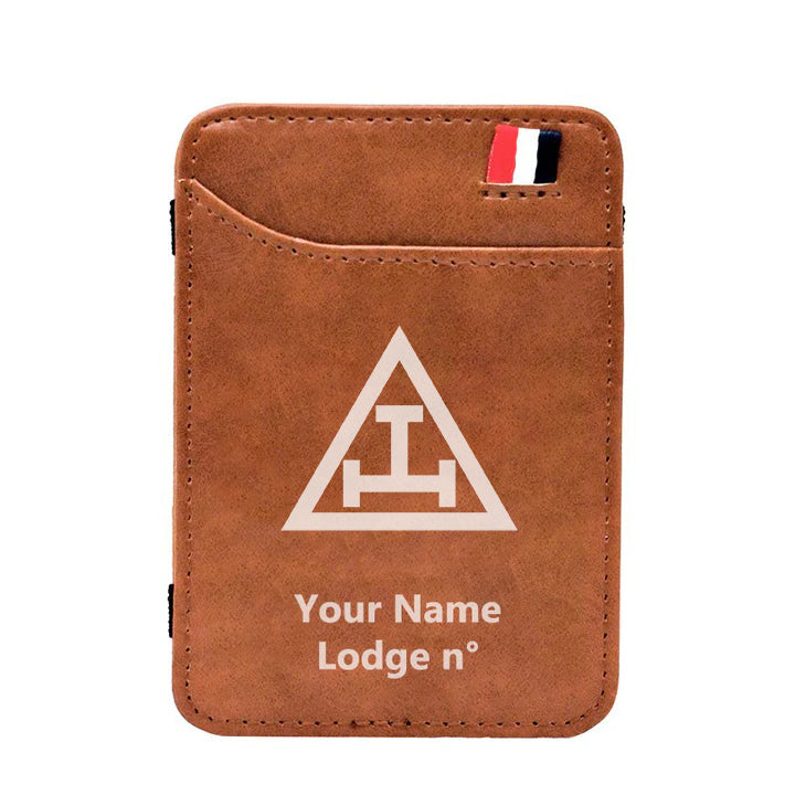 Royal Arch Chapter Wallet - Black & Brown - Bricks Masons