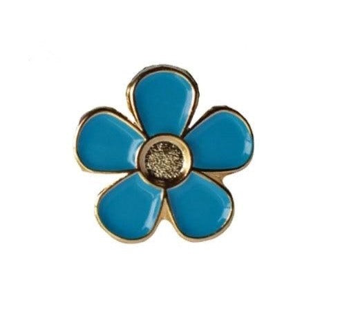 Masonic Lapel Pin - Forget Me Not Emblem - Bricks Masons