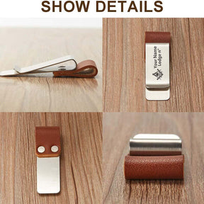 Widows Sons Pen Holder - Black & Brown Leather - Bricks Masons